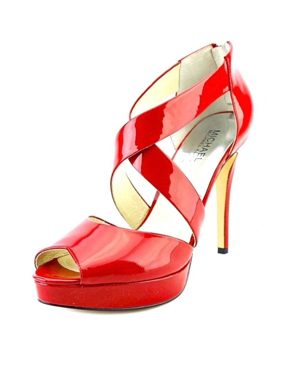 Michael Kors Ariel Platform Chili Red Size 7.5
